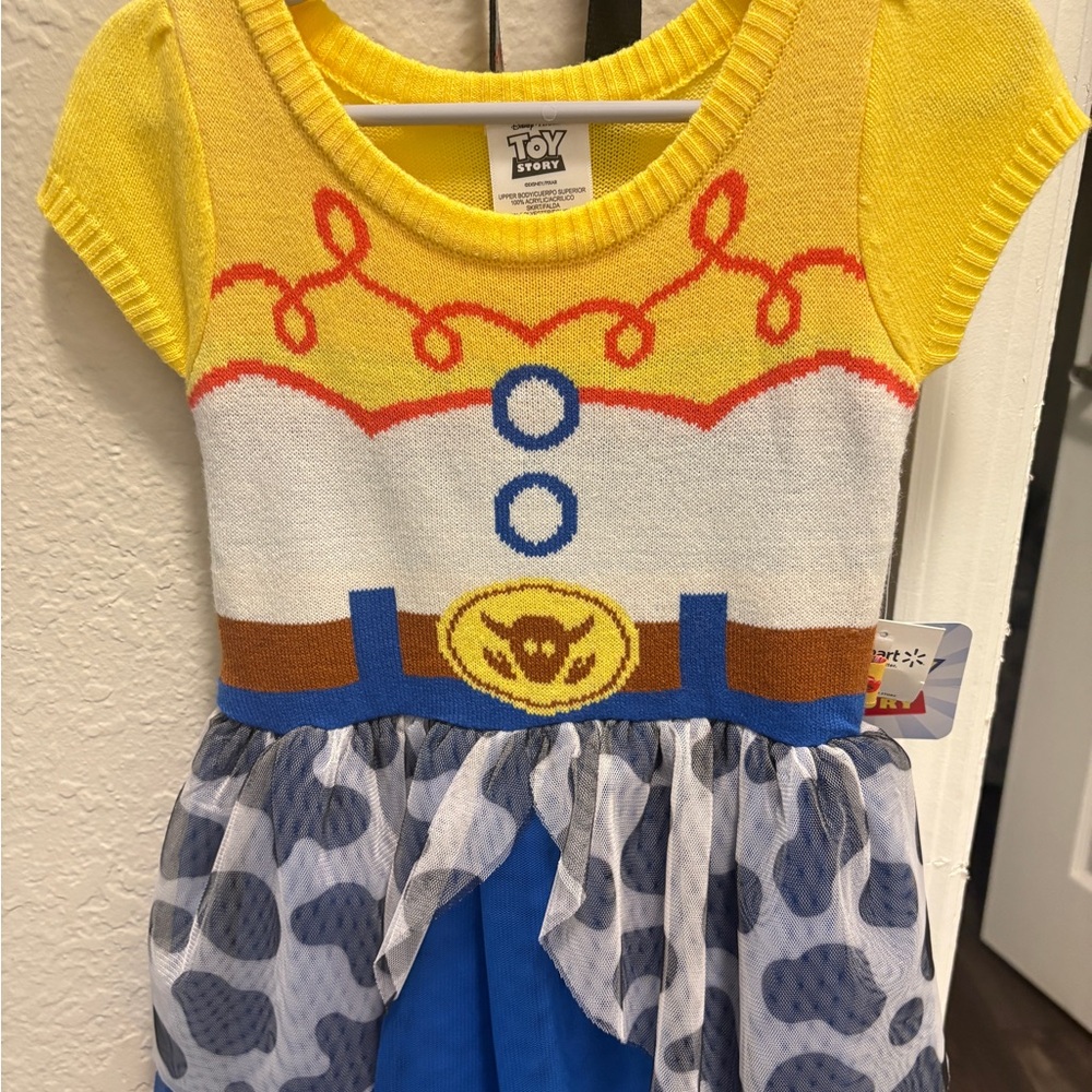 Toy Story Jessie Inspired Kids Dress - Yellow and Blue